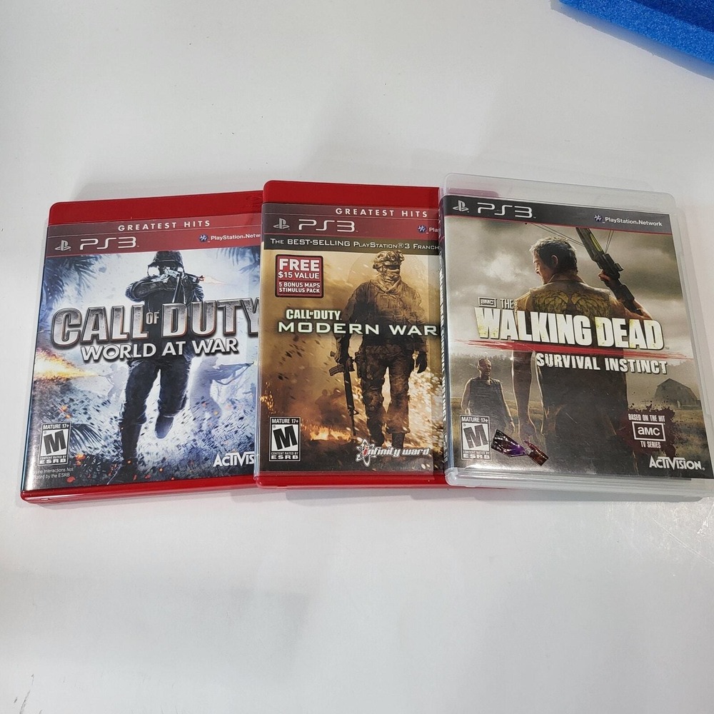 PlayStation 3 Call of Duty Modern Warfare 2 & World at War The Walking Dead 297